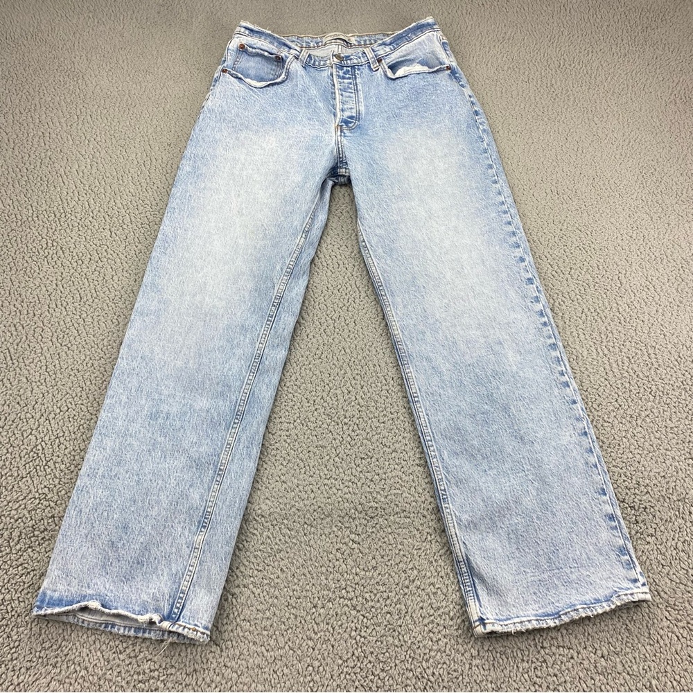 Abercrombie & Fitch Light Blue Straight Leg Jeans